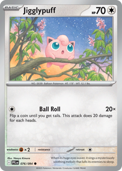 Pokemon Phantasmal Flames Jigglypuff - 76