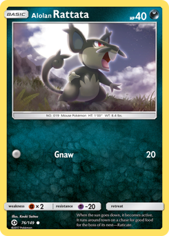 Pokemon Sun & Moon Alolan Rattata - 76