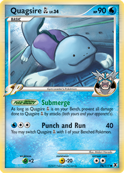 Pokemon Rising Rivals Quagsire GL - 76