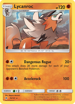 Pokemon Forbidden Light Lycanroc - 76