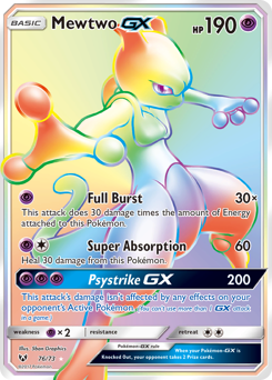 Pokemon Shining Legends Mewtwo-GX - 76