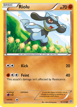 Pokemon Plasma Storm Riolu - 76
