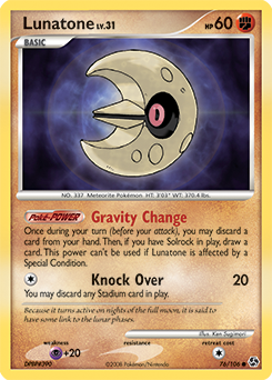 Pokemon Great Encounters Lunatone - 76