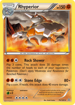 Pokemon Primal Clash Rhyperior - 76
