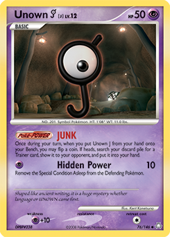 Pokemon Legends Awakened Unown [J] - 76