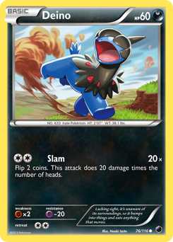 Pokemon Plasma Freeze Deino - 76