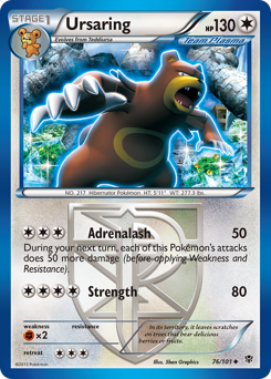 Pokemon Plasma Blast Ursaring - 76