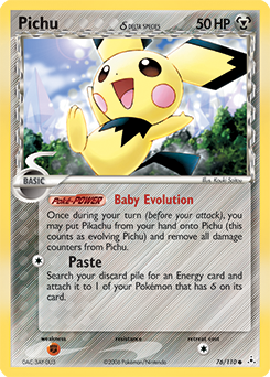 Pokemon Holon Phantoms Pichu δ - 76