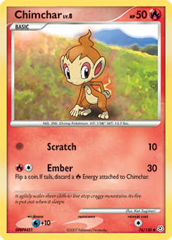 Pokemon Diamond & Pearl Chimchar - 76