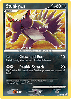Pokemon Stormfront Stunky - 76