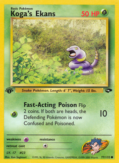 Pokemon Gym Challenge Koga's Ekans - 77