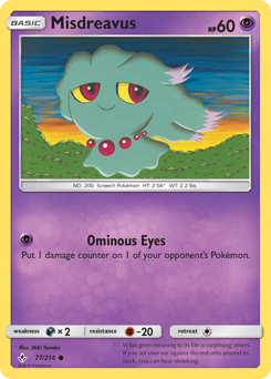 Pokemon Unbroken Bonds Misdreavus - 77