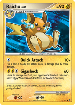 Pokemon Supreme Victors Raichu - 77