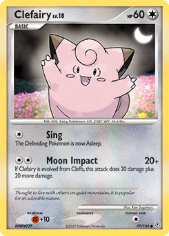 Pokemon Diamond & Pearl Clefairy - 77