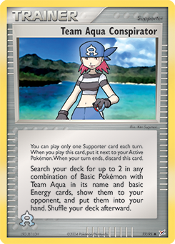 Pokemon Team Magma vs Team Aqua Team Aqua Conspirator - 77