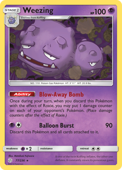 Pokemon Cosmic Eclipse Weezing - 77