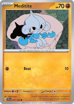 Pokemon Stellar Crown Meditite - 77