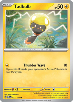 Pokemon Paldea Evolved Tadbulb - 77