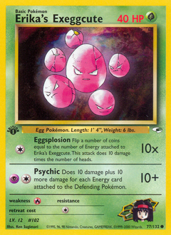 Pokemon Gym Heroes Erika's Exeggcute - 77