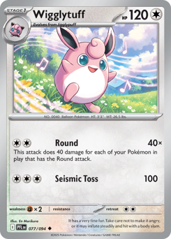Pokemon Phantasmal Flames Wigglytuff - 77