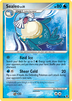Pokemon Rising Rivals Sealeo - 77
