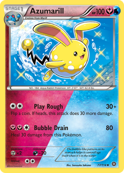 Pokemon Steam Siege Azumarill - 77