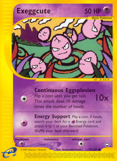 Pokemon Aquapolis Exeggcute - 77
