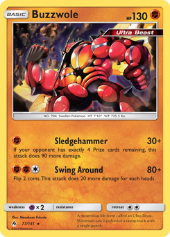 Pokemon Forbidden Light Buzzwole - 77