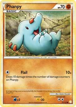Pokemon HeartGold & SoulSilver Phanpy - 77