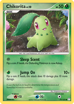 Pokemon Mysterious Treasures Chikorita - 77