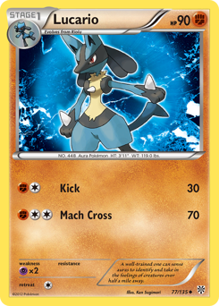 Pokemon Plasma Storm Lucario - 77