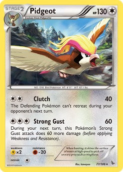 Pokemon Flashfire Pidgeot - 77