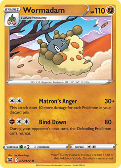 Pokemon Brilliant Stars Wormadam - 77