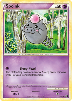 Pokemon HS—Triumphant Spoink - 77