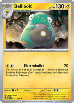 Pokemon Obsidian Flames Bellibolt - 77