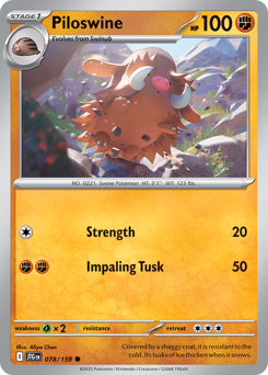 Pokemon Journey Together Piloswine - 78
