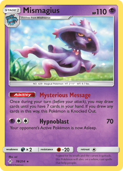 Pokemon Unbroken Bonds Mismagius - 78
