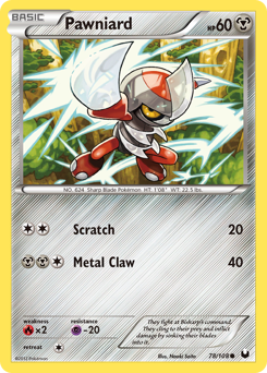 Pokemon Dark Explorers Pawniard - 78