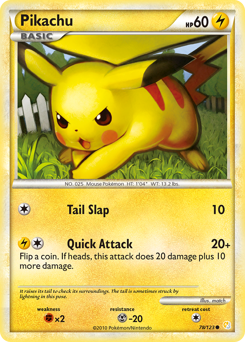Pokemon HeartGold & SoulSilver Pikachu - 78
