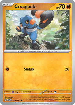Pokemon Mega Evolution Croagunk - 78