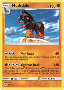 Pokemon Burning Shadows Mudsdale - 78