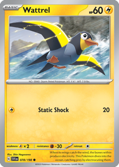 Pokemon Scarlet & Violet Wattrel - 78