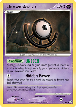 Pokemon Legends Awakened Unown [U] - 78
