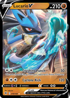 Pokemon Astral Radiance Lucario V - 78