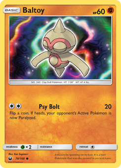 Pokemon Celestial Storm Baltoy - 78