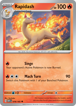 Pokemon 151 Rapidash - 78