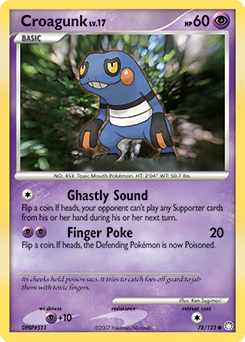 Pokemon Mysterious Treasures Croagunk - 78