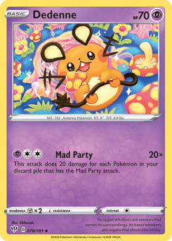 Pokemon Darkness Ablaze Dedenne - 78
