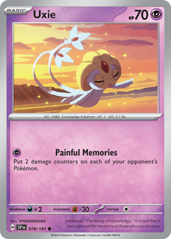 Pokemon Surging Sparks Uxie - 78