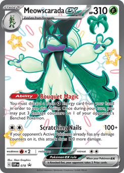 Pokemon Scarlet & Violet Black Star Promos Meowscarada ex - 78